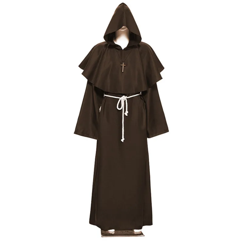 Костюм Чумного доктора для косплея средневековый Халат с капюшоном ужасная