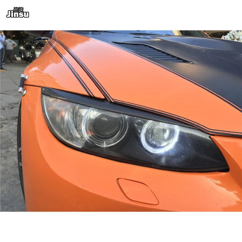 Декоративные фары из настоящего углеродного волокна для BMW 3 series coupe 320i 330i 335i 2006 2008