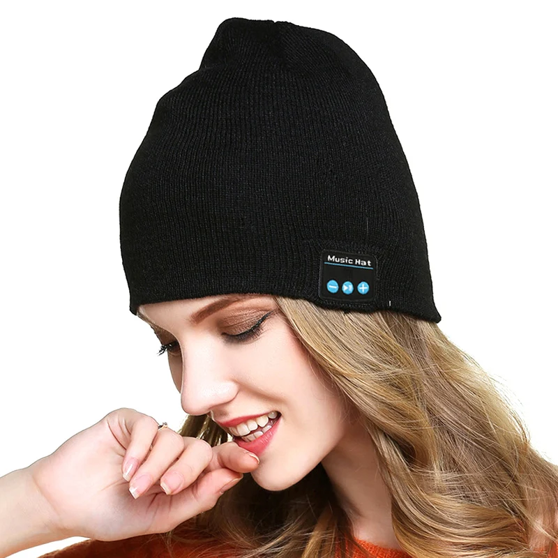 Горячая Bluetooth Музыка вязать шапочку беспроводной смарт шапка гарнитура наушники
