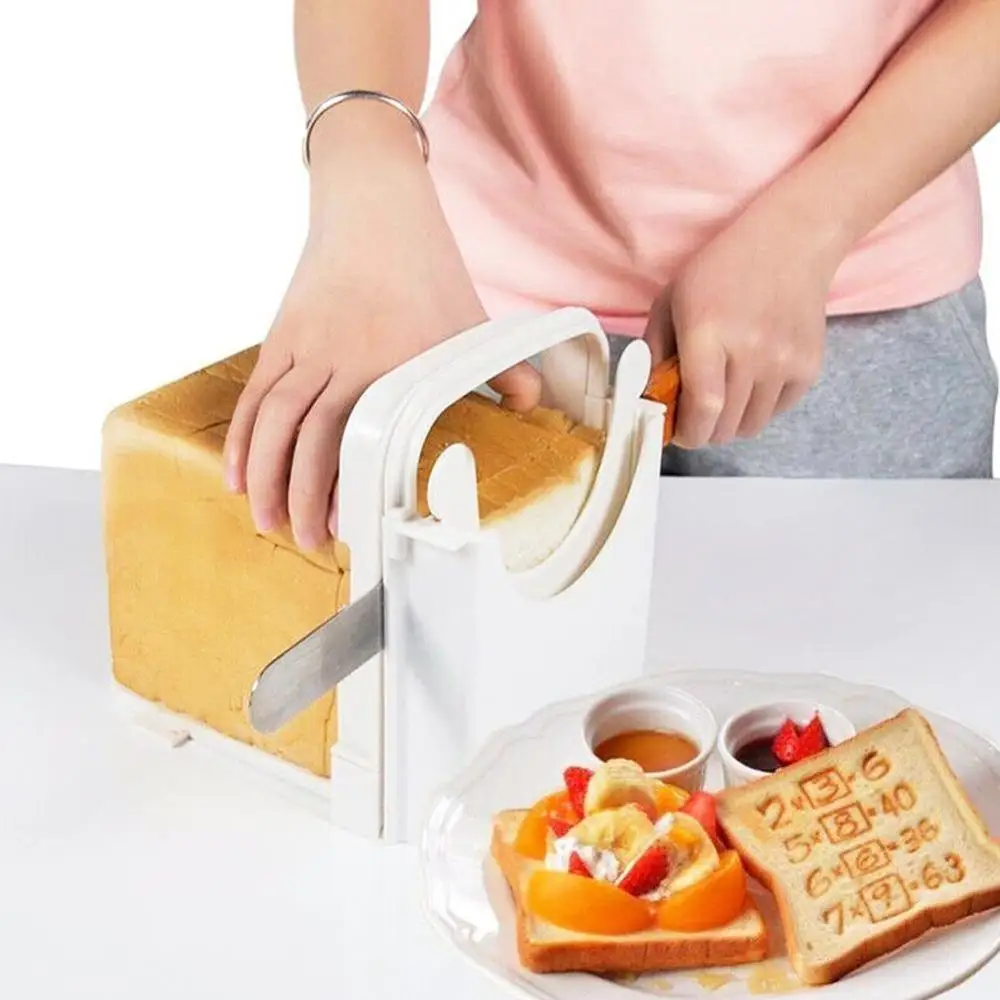Тост ломтерезка для хлеба Пластиковая Складная стойка буханки направляющая
