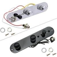 metallor tele prewired control plate 3 way switch for tele telecaster with guitar socket electric guitar circuit board