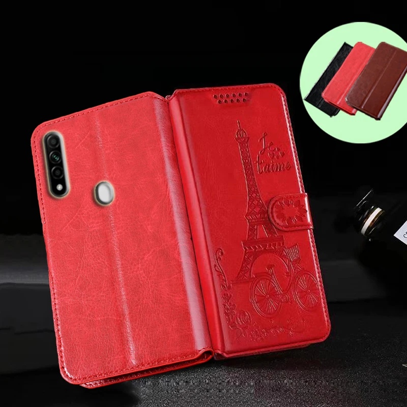 

Tree Tower pattern Wallet Leather Case For oppo A31 2020 phone cover