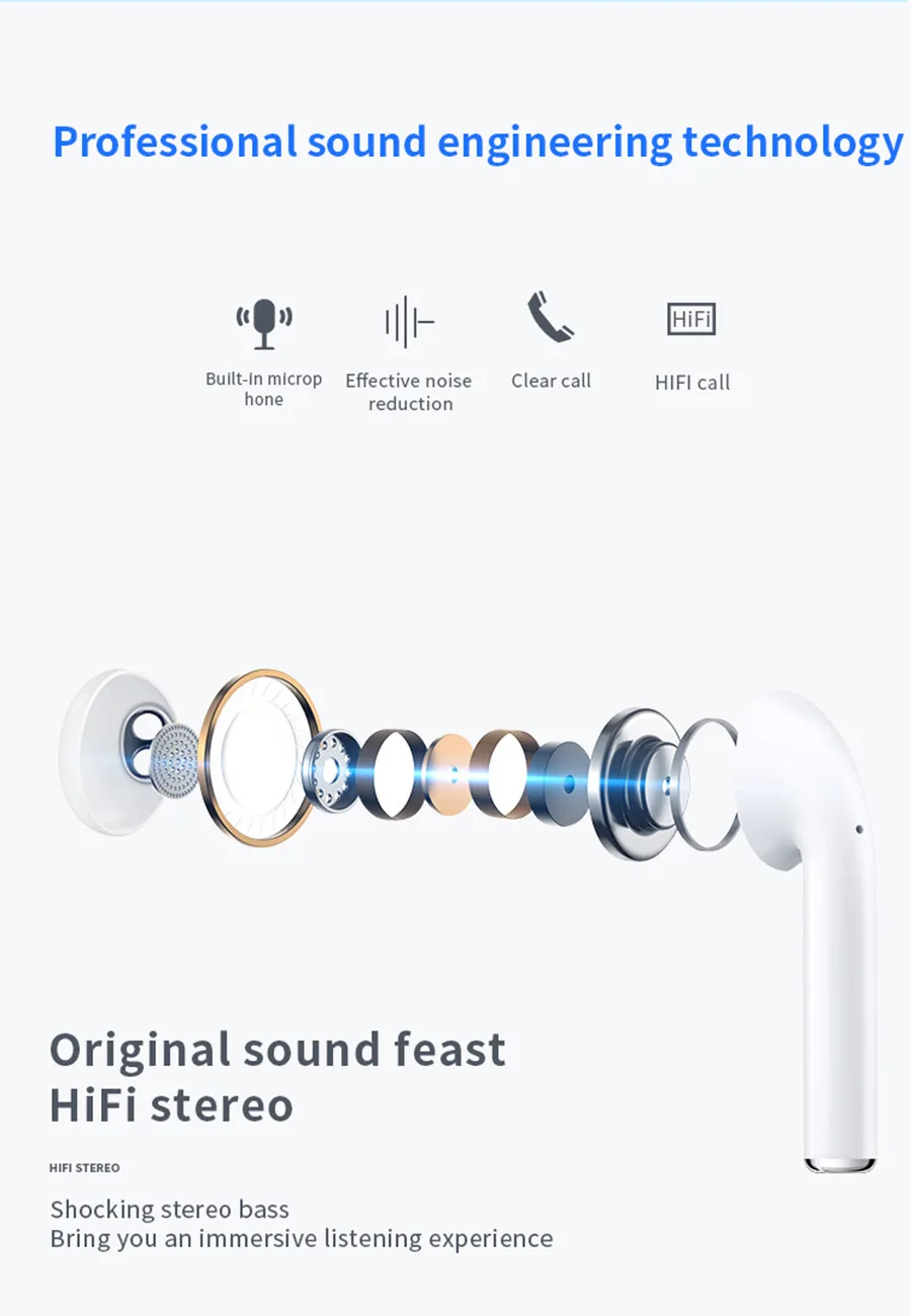 I19 TWS Pop up Мини Беспроводная гарнитура наушники i20 tws Bluetooth 5,0 наушники PK i12 i60 i80 i200 i9s для iphone телефонов
