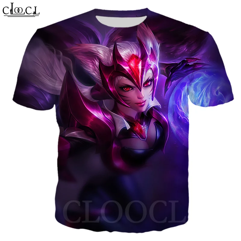 Футболка CLOOCL с 3D принтом для мужчин и женщин свитшот коротким рукавом игр