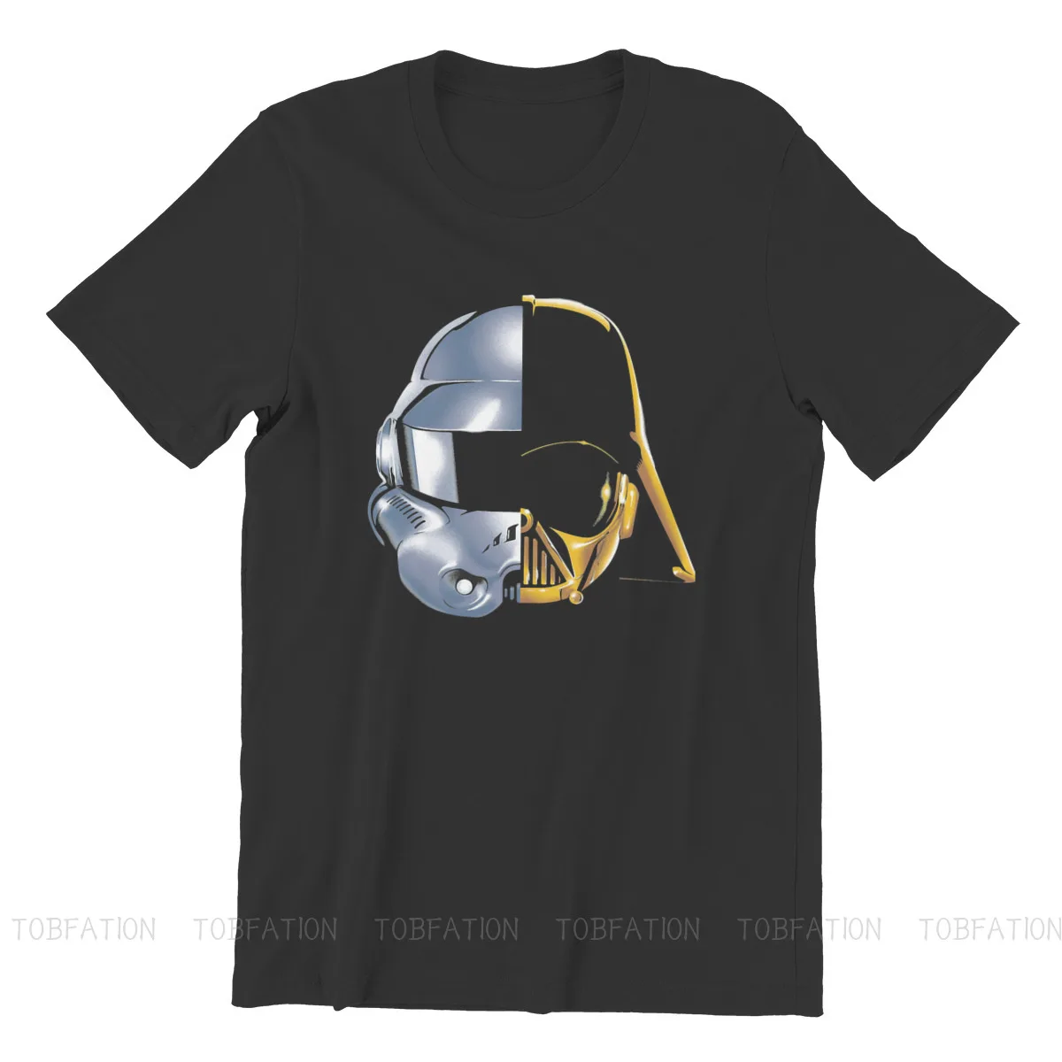 Star Футболка для мужчин шлем Daft Punk Костюмы Стиль футболка Homme Принт Свободные |