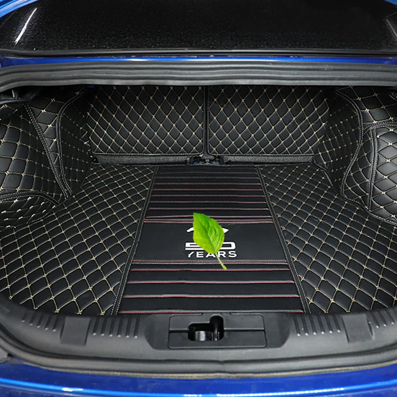 

Embroidery Tail box pad Trunk mat All-inclusive tail box mat For 15-20 Ford Mustang Interior stowing tidying accessories