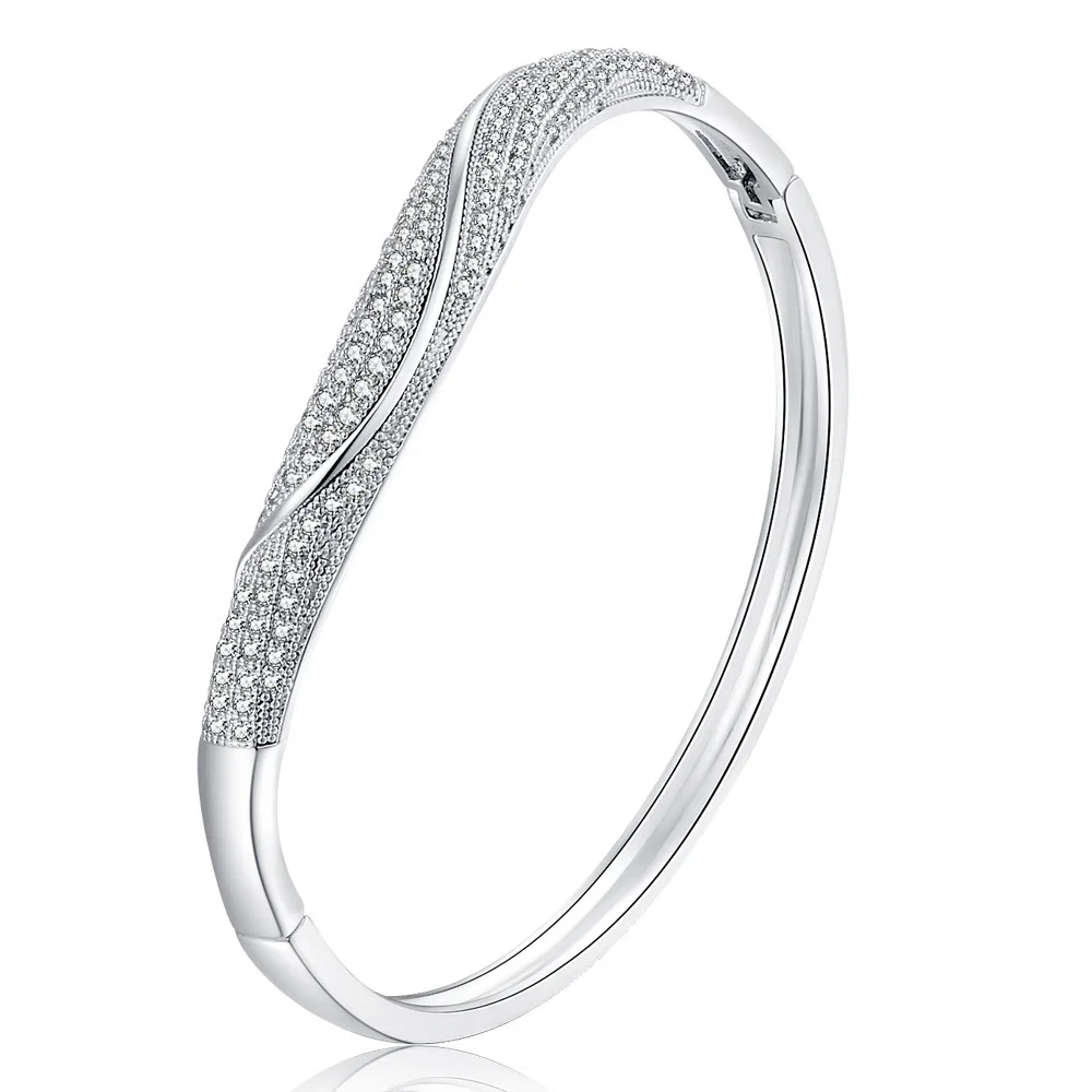 

Браслет из циркония S40CB64 с микроинкрустацией