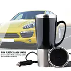 450 мл автомобильная электрическая нагревательная чашка из нержавеющей стали универсальная дорожная нагревательная чашка для кофе чая с кабелем для прикуривателя