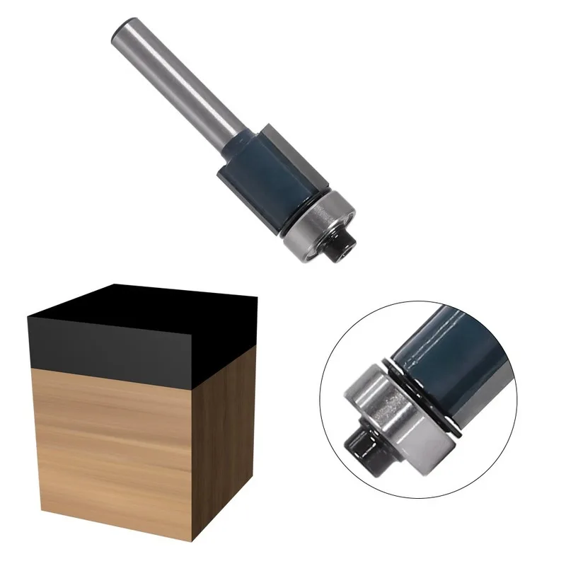 1 шт. 1/4 хвостовик отделка фрезы с подшипником для дерева шаблон бит карбида