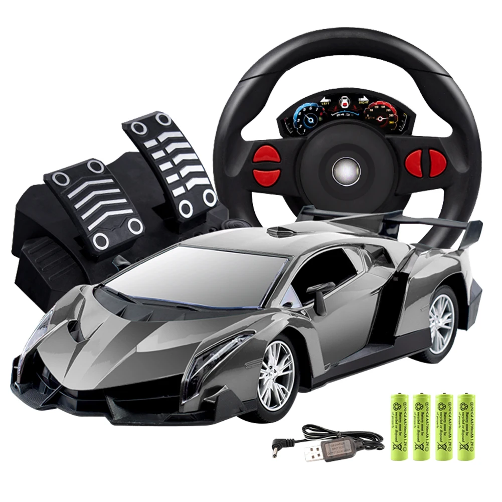 1:12 Remote Control Sports Car Models Steering Wheel Gravity Sensing Four-Way Remote Control Racing Car Model Toy