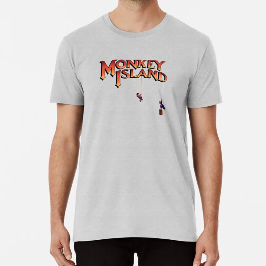 Monkey Island-¡tesoro encontrado! Camiseta de la isla del mono Lucas Games, videojuegos, Lechuck, venganza, Isola, Tesoro