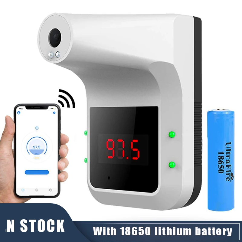 

M3 voice broadcast BT useful wall-mounted column thermometer school station mall body temperature m3 alarm clock thermometer