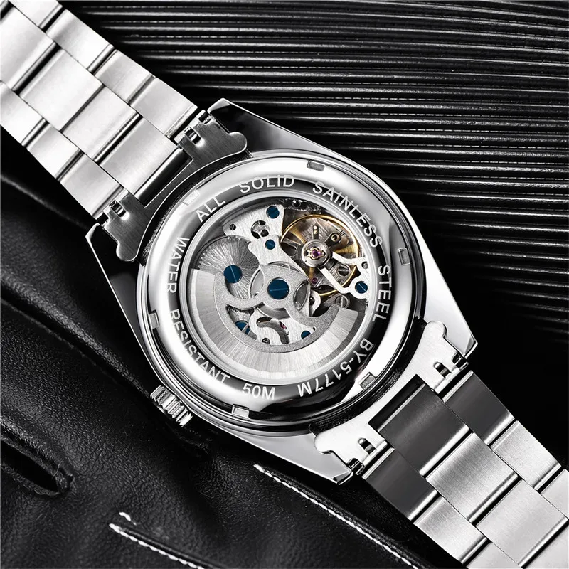 

BENYAR New Top Brand Watches Mens Mechanical Watch Automatic Luminous Waterproof Military Men Watch Stainless Steel Wristwatch