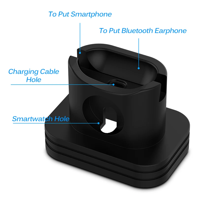 Чехол для зарядного устройства AirPods 2 в 1 зарядная док станция зарядное устройство