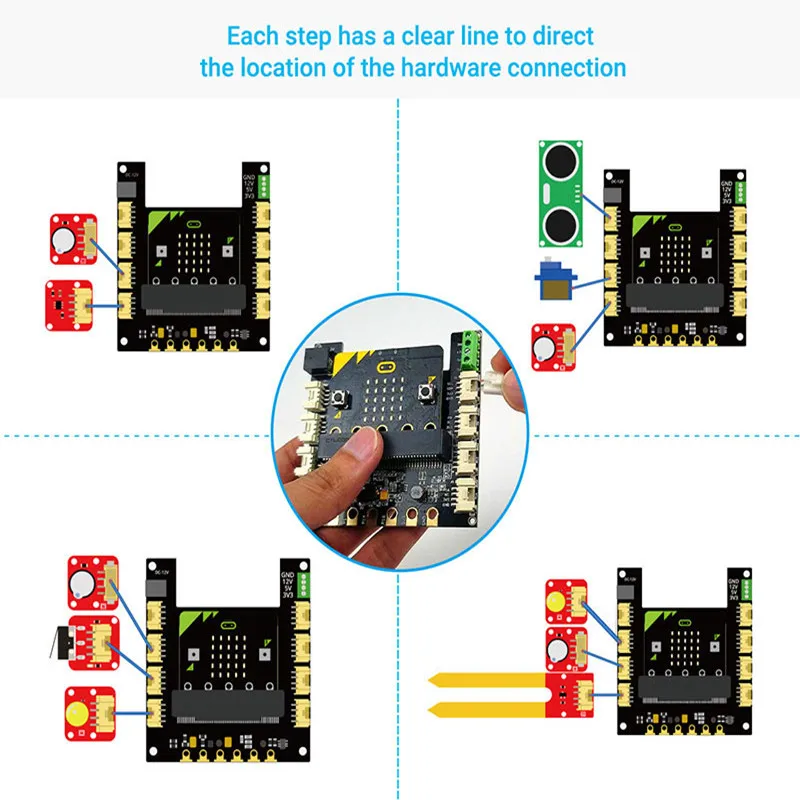 Elecrow Crowtail стартовый комплект для Micro:bit программирования Обучающий набор с 20