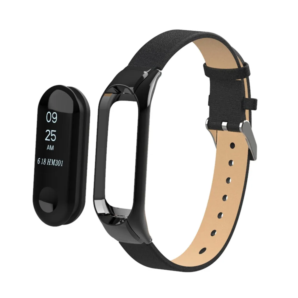 Mi Band 3 4 ремешок для Xiaomi mi Band 3 4 браслет из ПУ искусственной кожи ремешок mi band 3 4 браслет