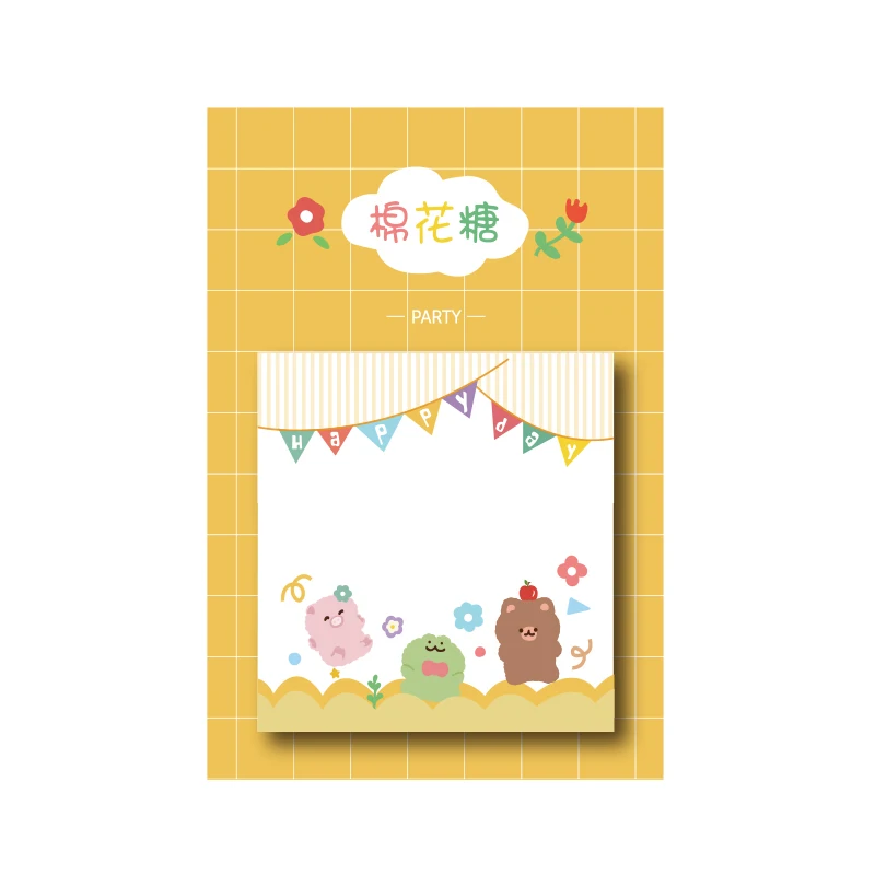 Милые животные креативные Липкие заметки портативный дневник блокнот для