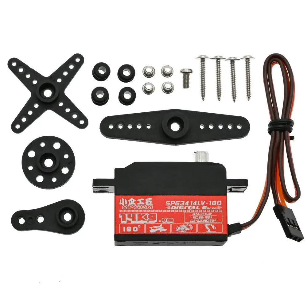 

14kg Metal Servo For Spgcm 1:10 Remote Control Drift Motorhome Spg3414lv