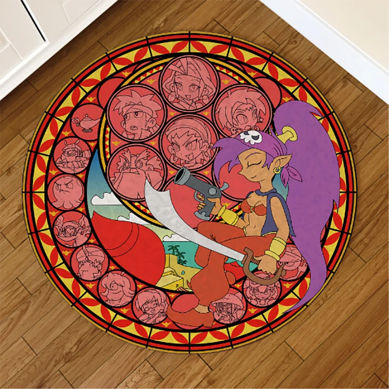 

40/120cm Colorf Round Rug or Floor Mat Long Plush Rugs for Bedroom Area Rugs Modern Doormat Carpets for Living Room