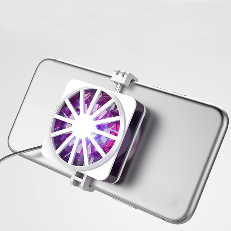 Мобильный телефон кулер универсальный игровой портативный rgb вентилятор