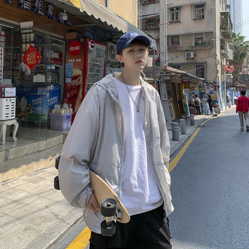 

UV Sun Protect Clothing High Quality Long Sleeve Jackets 2021 Solid Thin Jacket Running Tops Light Weight Summer Beach Wear