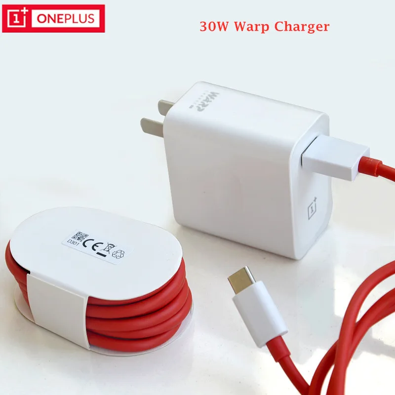 Зарядное устройство Oneplus Warp USB 1 м кабель Type C 5 В 6 А 30 Вт быстрая зарядка от