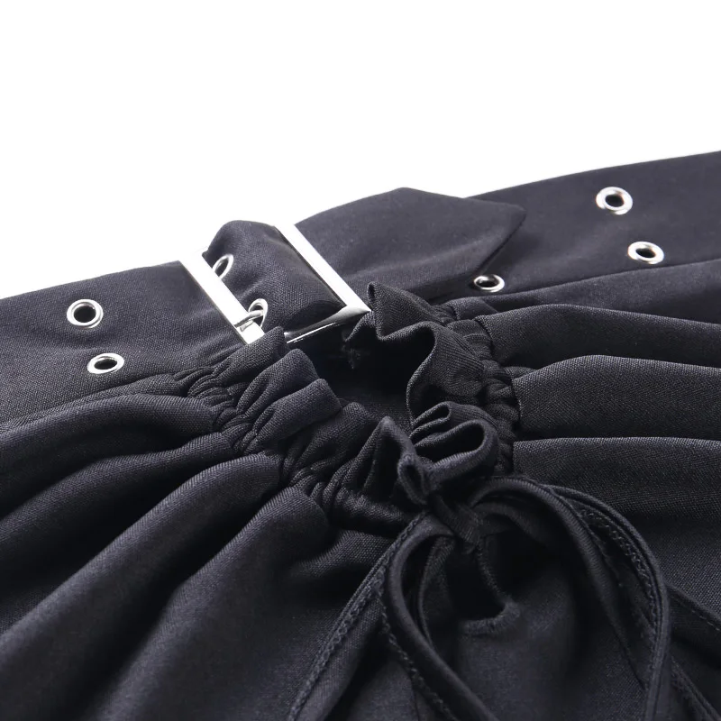 Женский топ без бретелек Gothblack однотонный облегающий Топ с открытыми плечами на