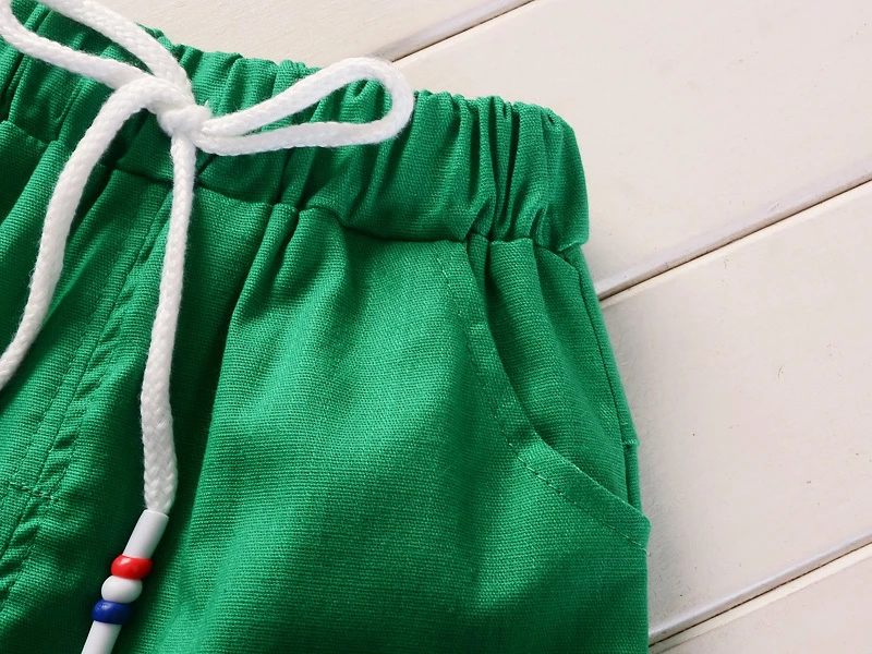 Летние Детские комплекты одежды для мальчиков и девочек Детская футболка с