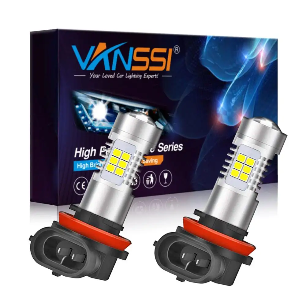 VANSSI 2 шт. H8 H11 Светодиодный светильник HB4 9006 HB3 9005 H10 9145 9140 H16 5202 светодиодный