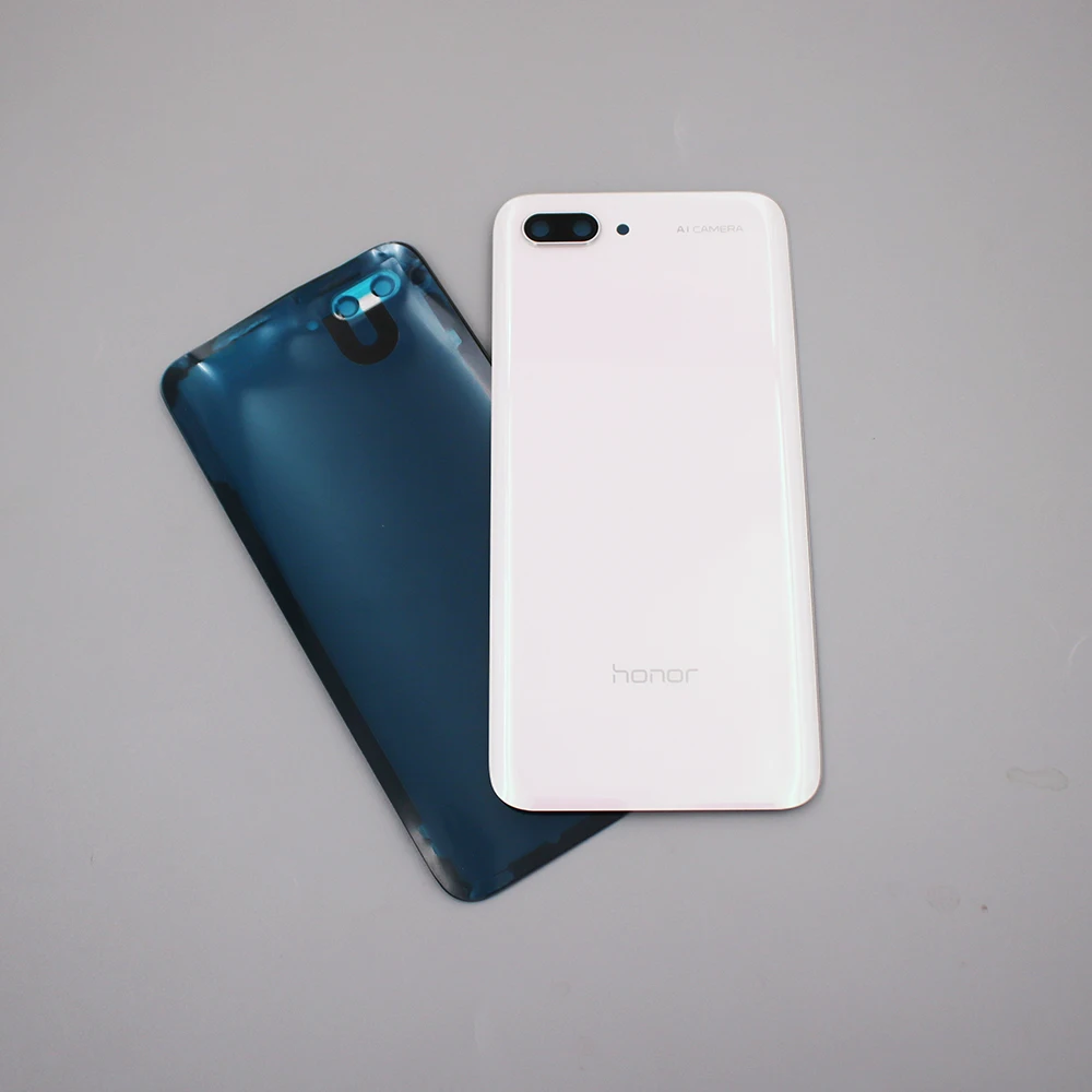 original for huawei honor 10 back battery cover real glass housing panel case honor 10 col l29 mobile phone parts camera lens free global shipping