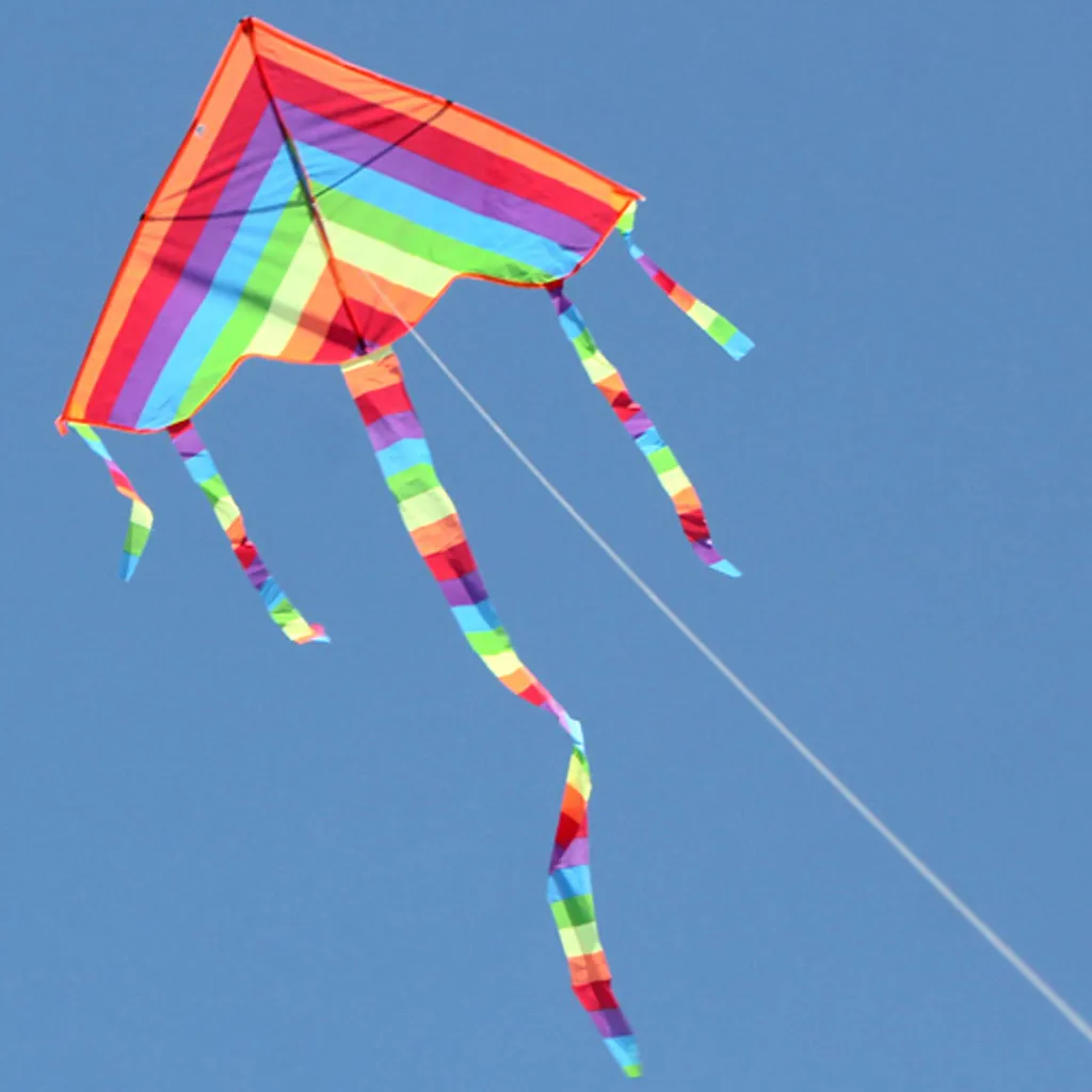 

New Long Tail Rainbow Kite Outdoor Kites Flying Toys Kite For Children Kids Outdoor Kites Flying Toys Kite For Children Kids