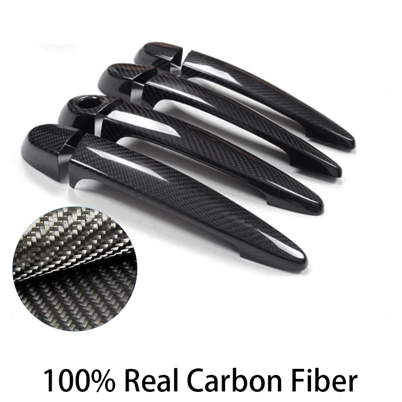 Наружная крышка автомобильной дверной ручки из углеродного волокна для BMW M3 F80 2009