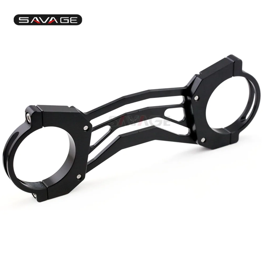 Black Балансировочный амортизатор передняя вилка Скоба для YAMAHA BT1100 2003-2006, XJR 1300 XJR1300 1998-2010 мотоциклетный алюминиевый кронштейн стабилизатор - Цвет: Black