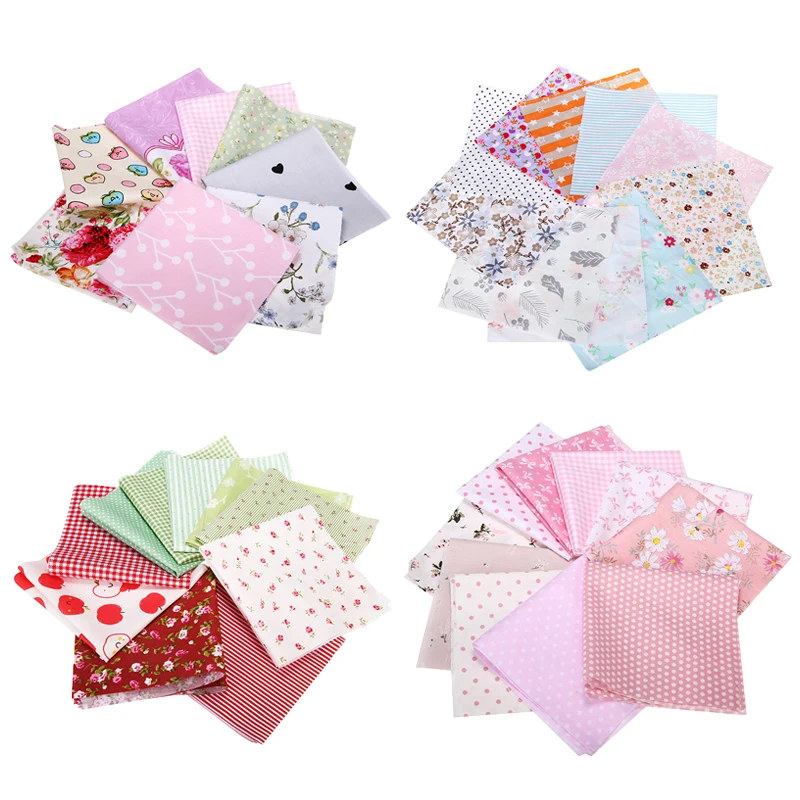 10 шт. смешанная хлопковая ткань материал Joblot Value Bundle Scraps Offcuts стеганая для шитья DIY