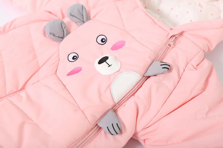 30 degrees cold Winter warm Baby girl Clothes New born Style Baby Rompers Baby Boys Jumpsuits cute Cartoon Infant Overalls