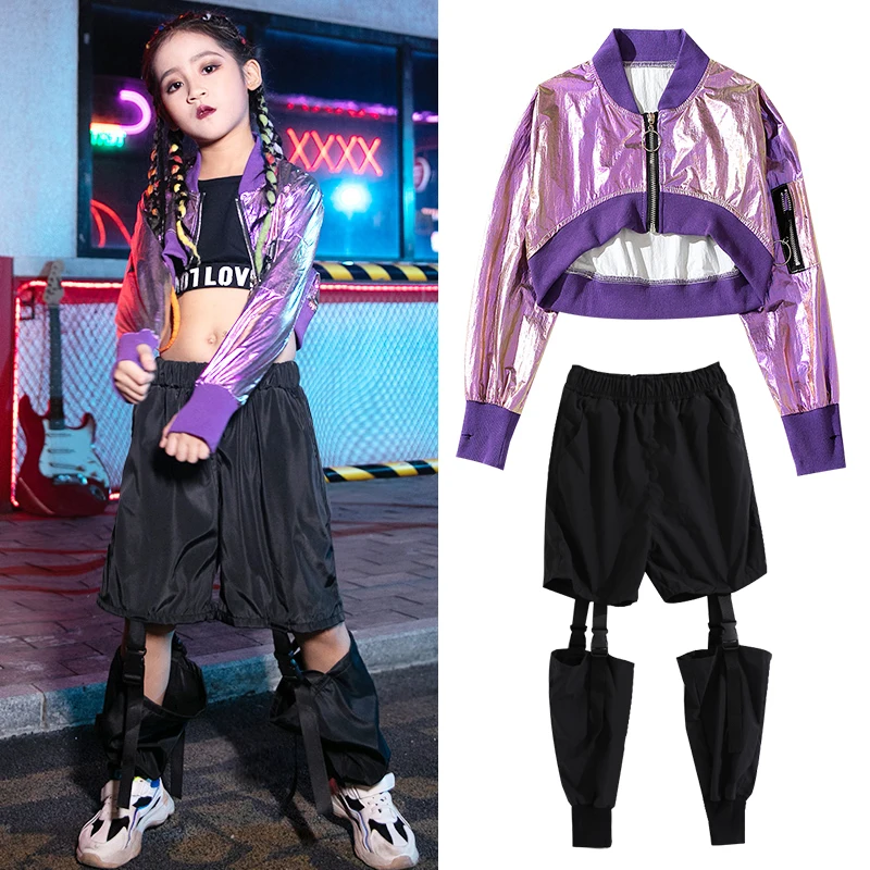 Новый костюм для джазовых танцев в стиле хип хоп детская одежда девочек
