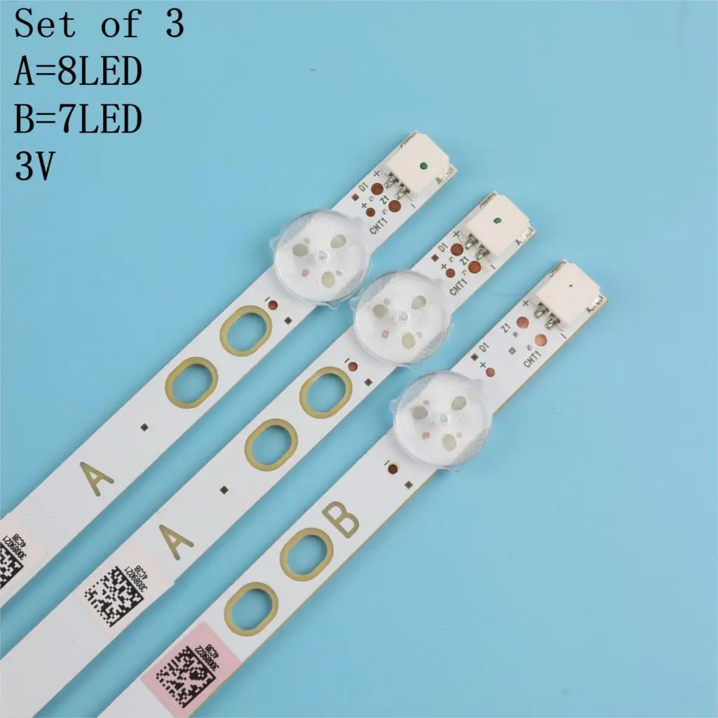 

3pcs LED Lamp strip 17DLB40VXR1 LB40017 V0_05_38S for Bush VES400UNDS-2D-N11 VES400UNDS-2D-N12 Toshiba 40L3653DB 40L1653DB