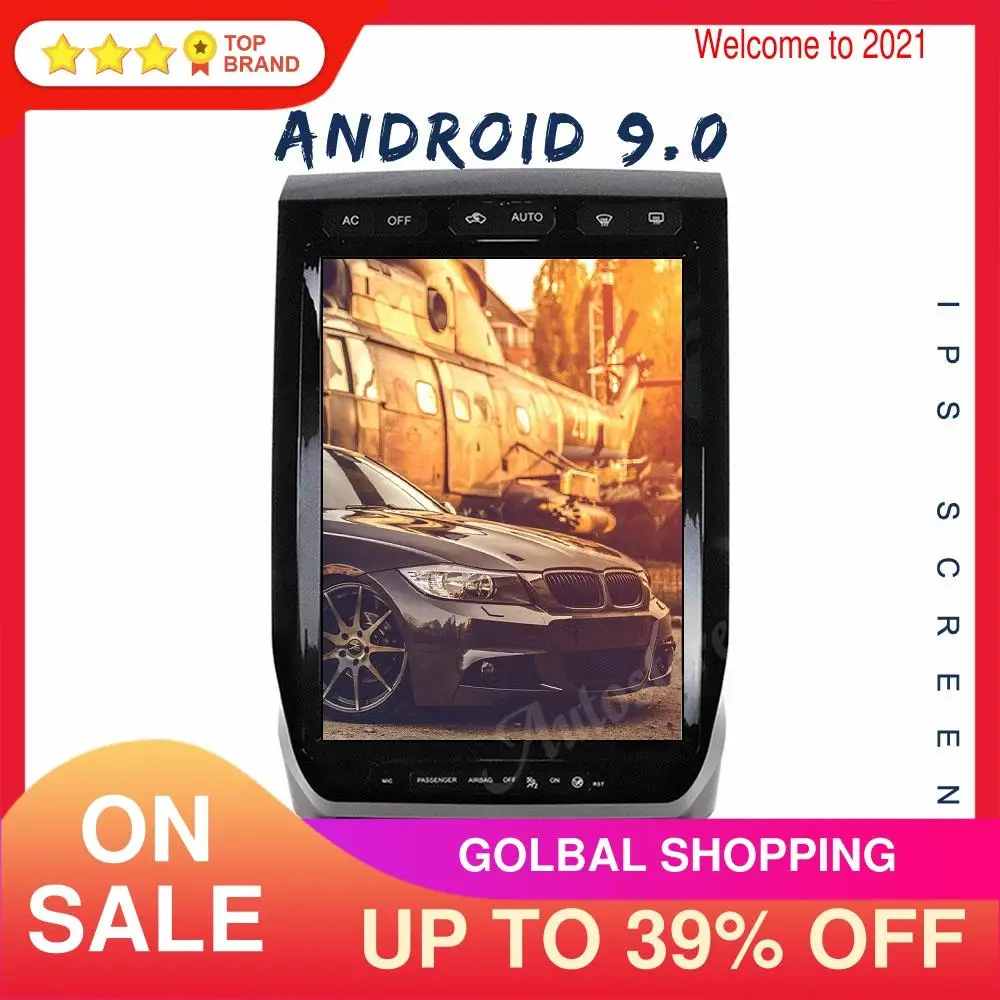 

128G для Ford F150 2015-2019 Tesla Style Screen Car GPS Navigatio Автомобильный мультимедийный плеер радио магнитофон головное устройство Carplay HD