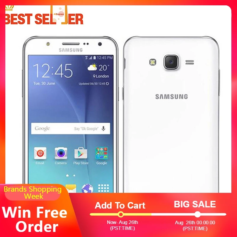 Оригинальный разблокированный samsung Galaxy J5 J500F 2015 5 0 "ЖК-экран Android