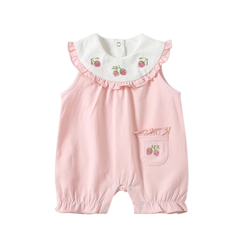 

Summer Baby Rompers Embroidery Baby Girls Clothing Kids Jumpsuits Newborn Baby girls Clothes 0-2Y