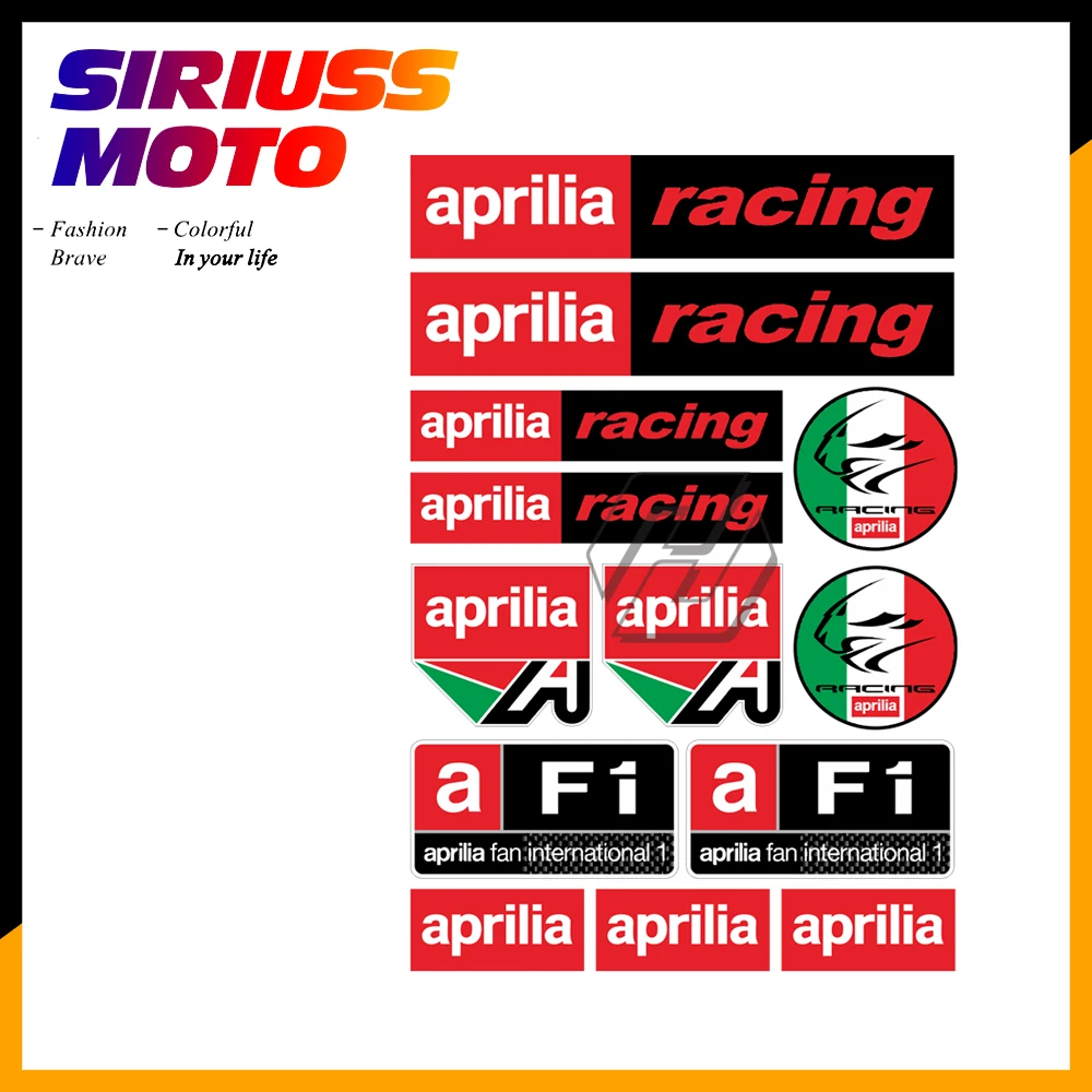 Наклейки на мотоцикл Набор наклеек чехол для Aprilia Racing RSV RS Tuono SR50|Наклейки и