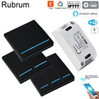 Переключатель настенный Rubrum с поддержкой Wi-Fi и таймером, 433 МГц