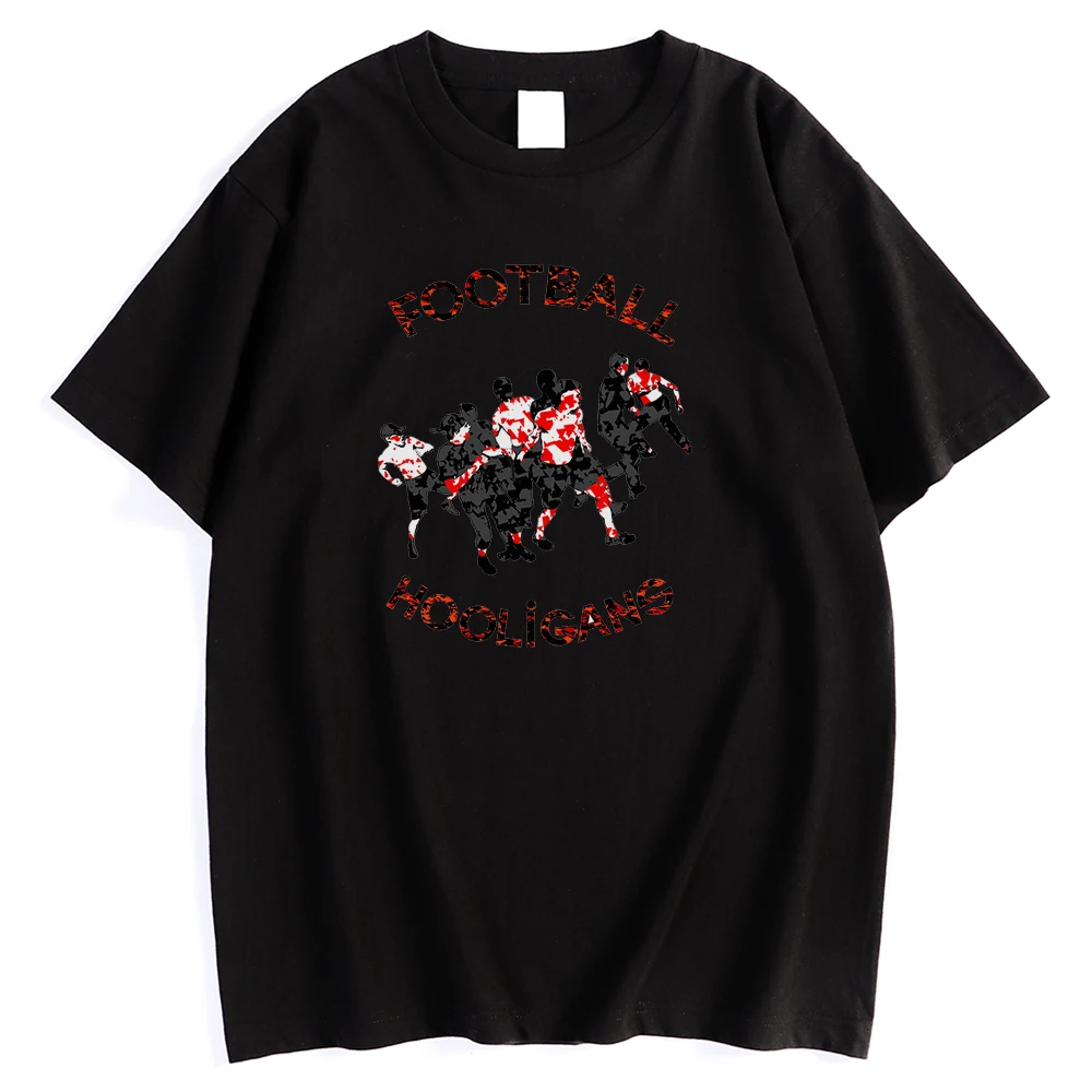 Модная стильная футболка с принтом хулиганов для футбола Мужская Спортивная