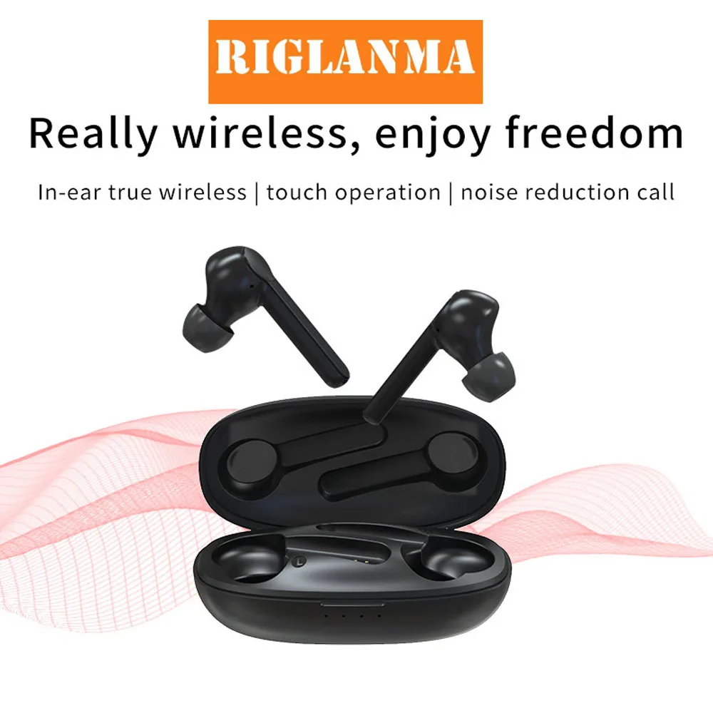 RIGLANMA X7 наушники вкладыши TWS с Беспроводной 3D стерео F9 5 Bluetooth сенсорный Управление