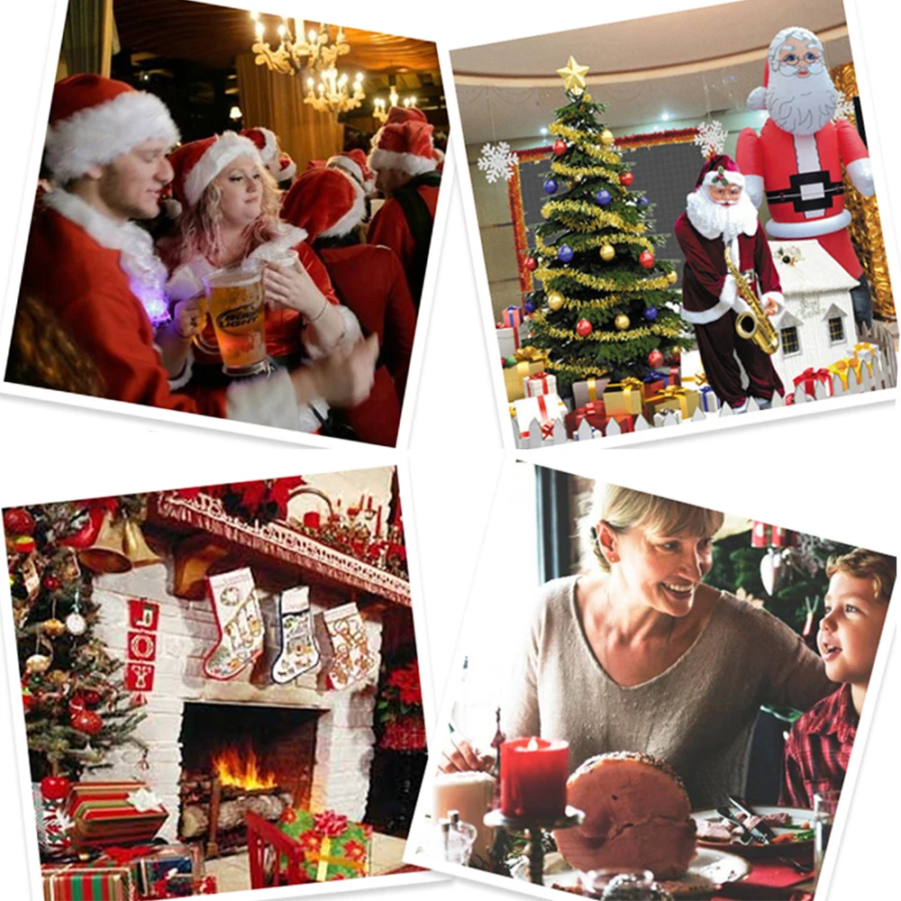 Рождественские Сумки для печенья конфеты Санта мешки Счастливого Рождества