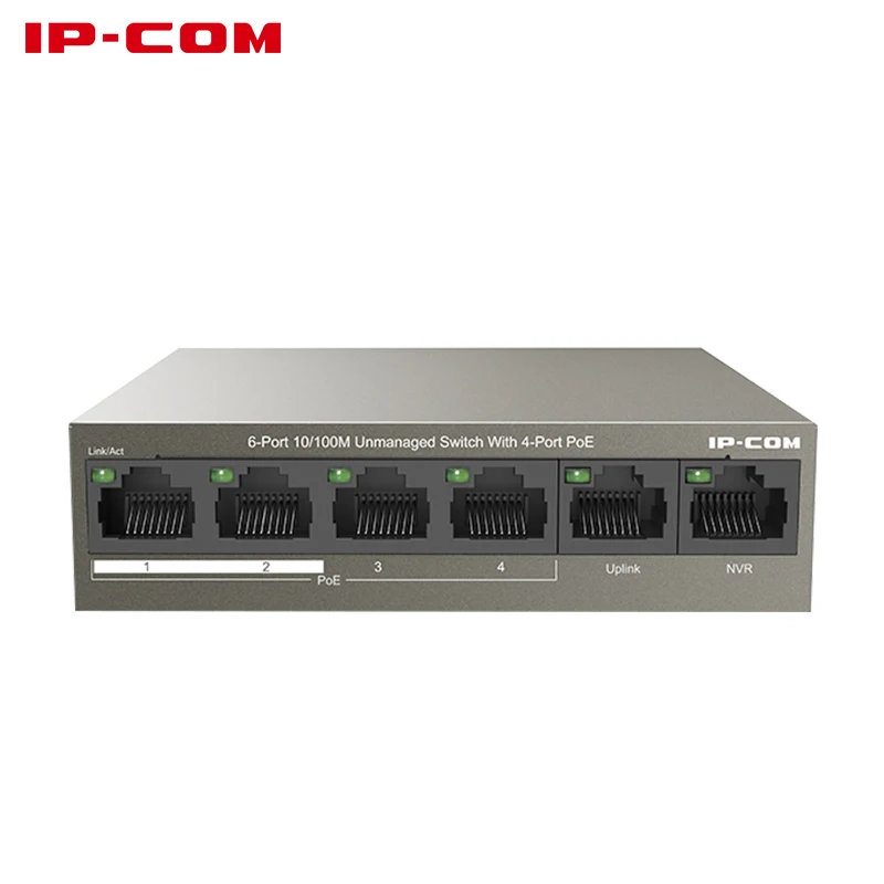 Стандарт IPCOM F1106P-4-63W 4 + 2 POE Switch4 Ethernet порт Uplink IEEE 802 3 10/100 Мбит/с для