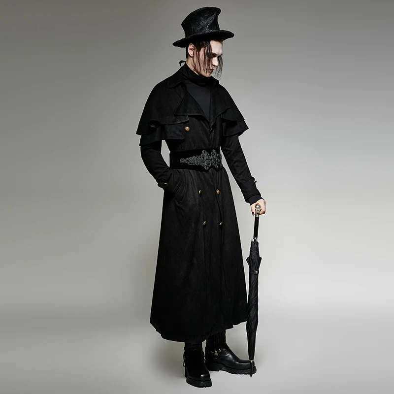 Мужской Готический пояс в стиле панк Рейв корсет на пуговицах благородный бархат