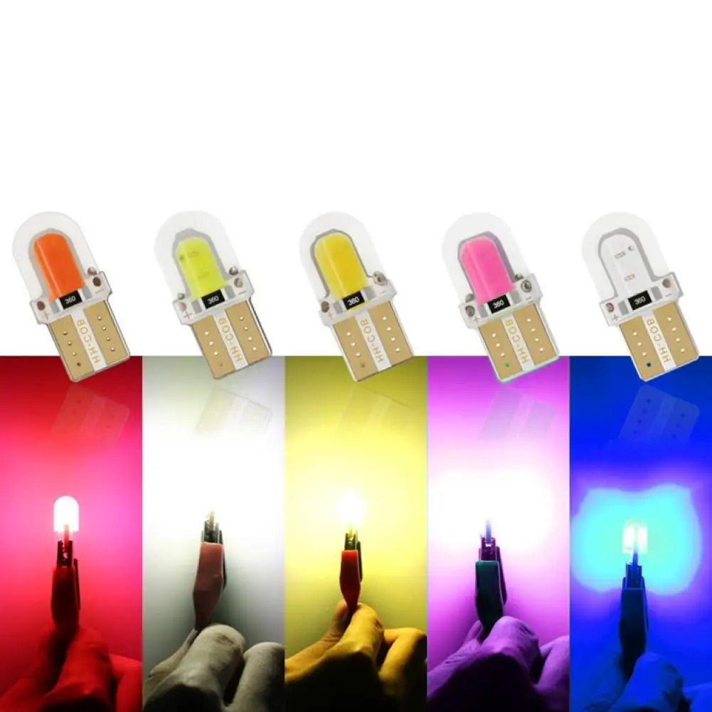 

10 шт. T10 100LM COB 4SMD светодиодный автомобиль Ширина лампа номерного знака светильник лампы для чтения