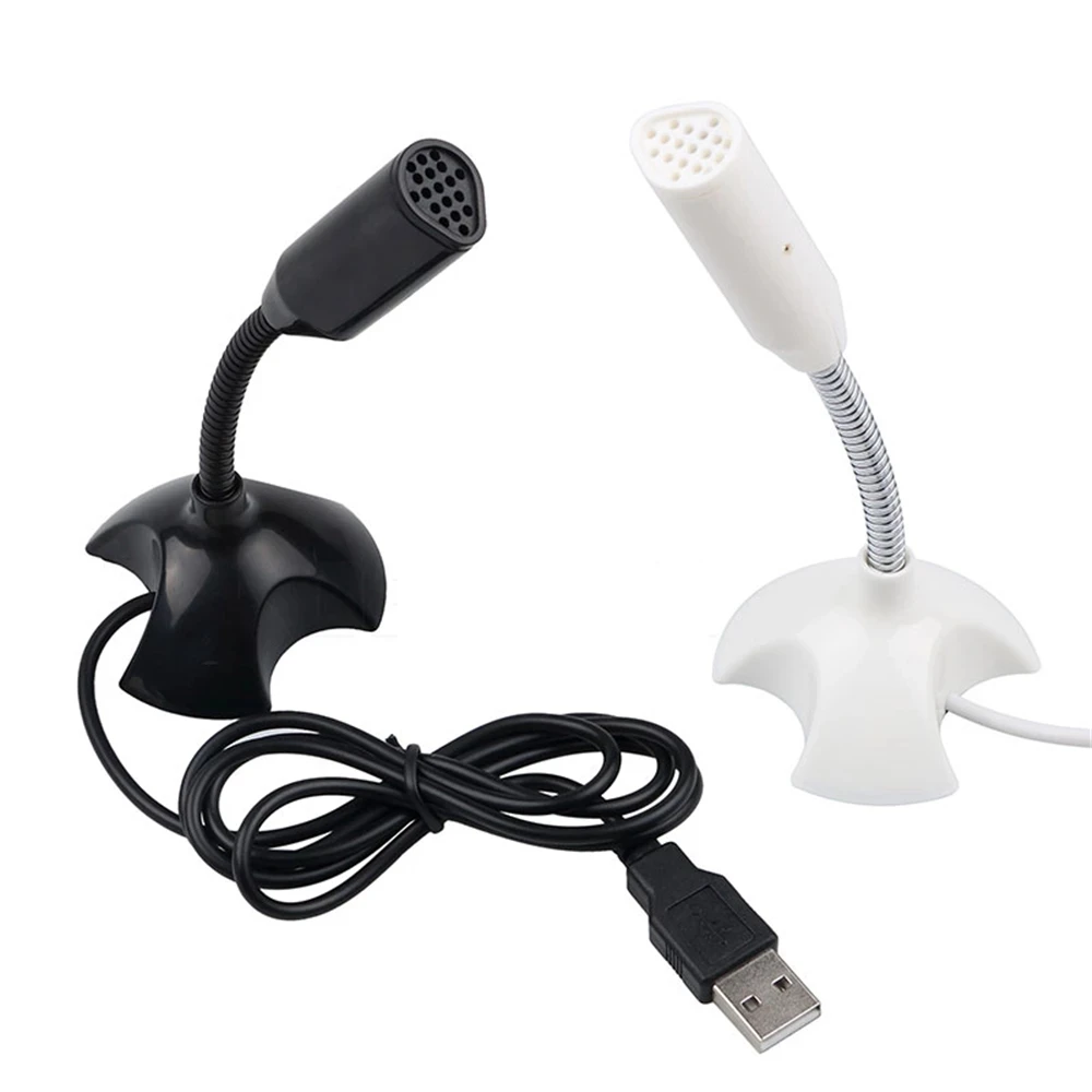 

Mini adjustable PC microphone, USB game capacitor microphone with desktop PC support