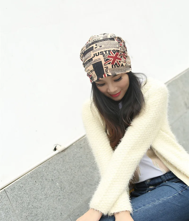 Модная шапка мужская и женская шапка-тюрбан с флагом шапки капюшоном в Корейском